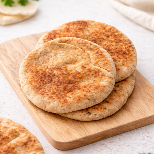 פיתה + קמח שקדים