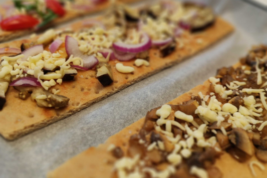 פוקצ'ה ביתית ומופחתת פחמימות!